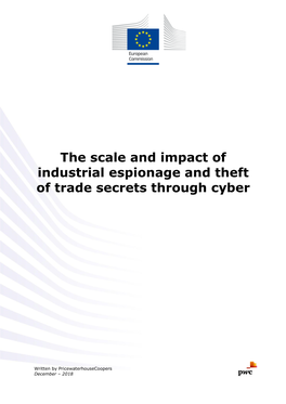 The Scale and Impact of Industrial Espionage and Theft of Trade Secrets Through Cyber