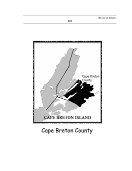 Cape Breton County We Are an Island 224