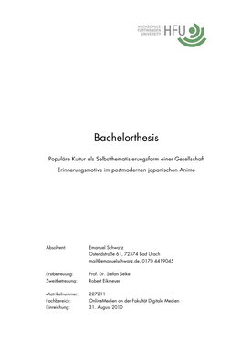 Bachelorthesis