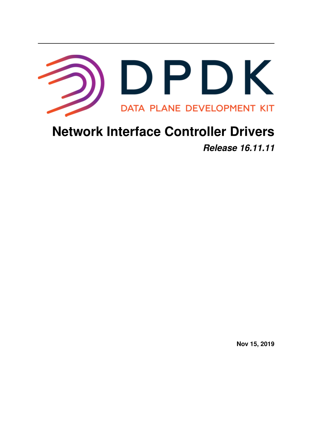 Network Interface Controller Drivers Release 16.11.11