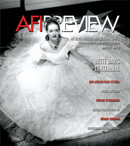 AFI PREVIEW Is Published by the Ed for International Critics Week at the Congo