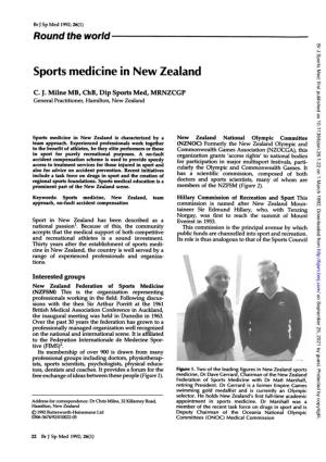 Sports Medicine in New Zealand