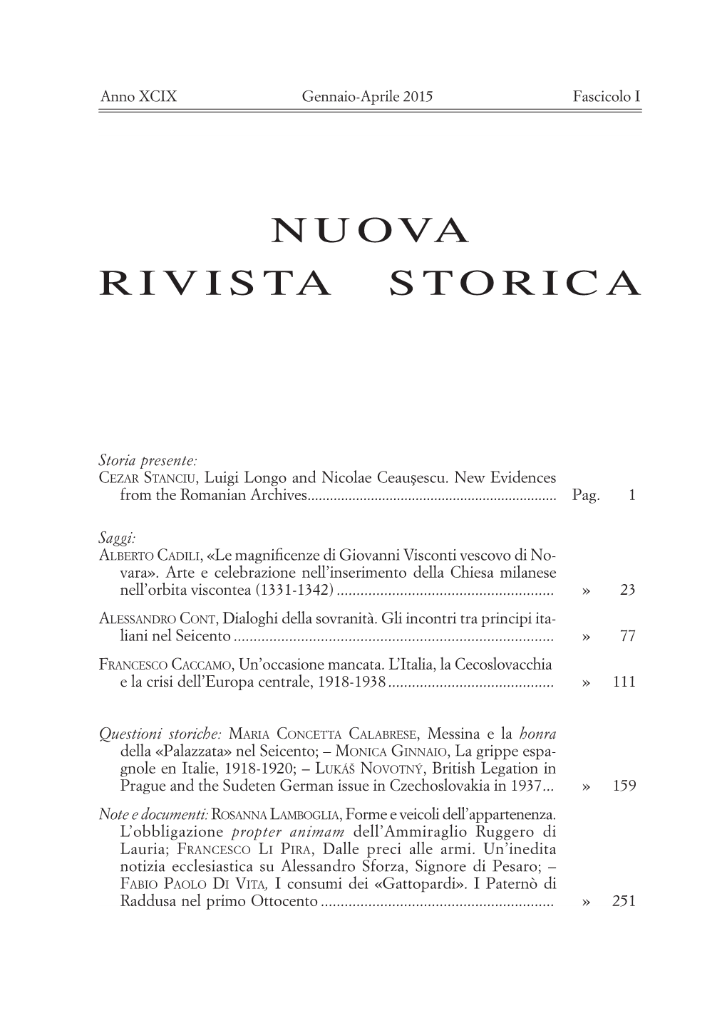 Nuova Rivista Storica