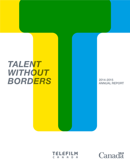 2014-2015 Talent Without Borders Annual Report