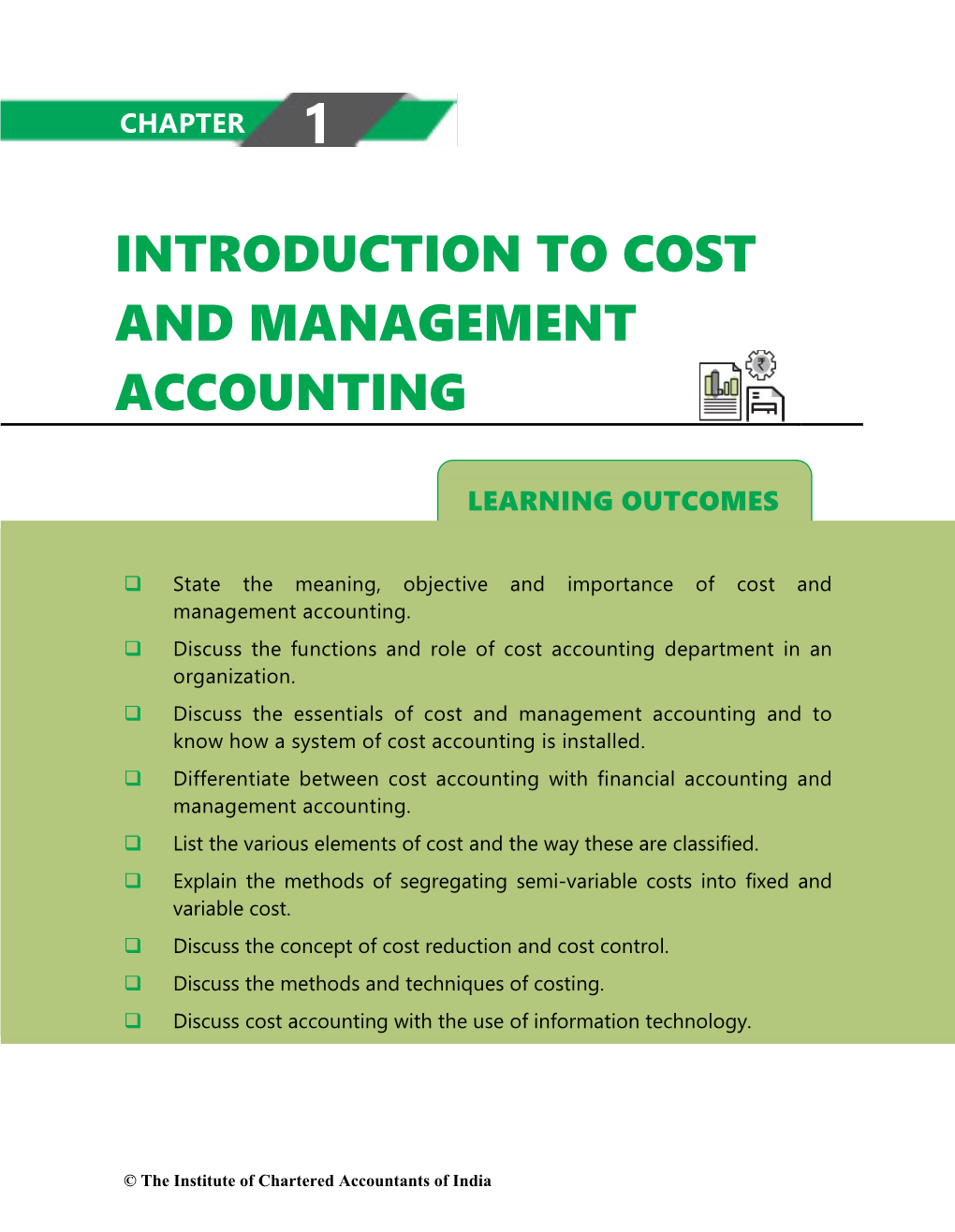 Introduction to Cost and Management Accounting