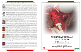 Nebraska Football Hall of Fame