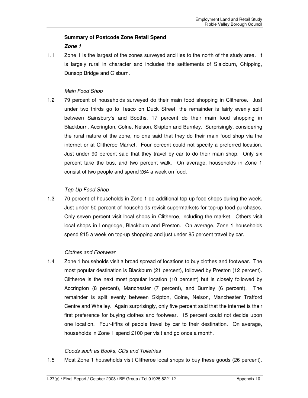 summary-of-postcode-zone-retail-spend-zone-1-1-1-zone-1-is-the-largest