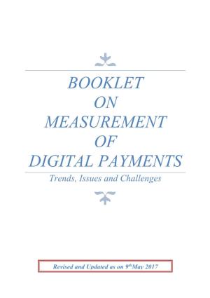 Booklet on Measurement of Digital Payments