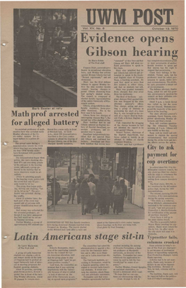 Evidence Gibson Opens Hearing