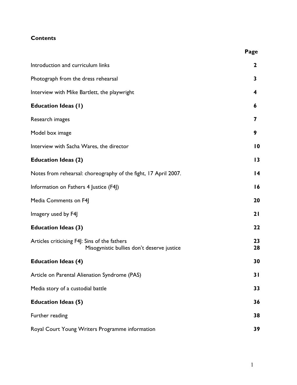 1 Contents Page Introduction and Curriculum Links 2 Photograph From