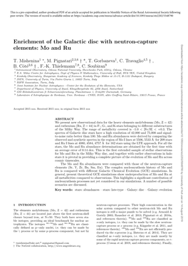 Enrichment of the Galactic Disc with Neutron-Capture Elements: Mo and Ru