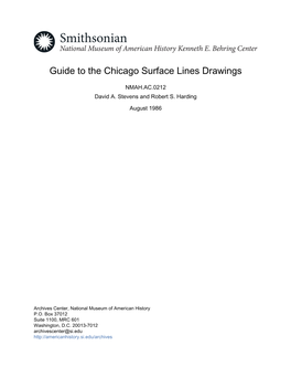 Guide to the Chicago Surface Lines Drawings