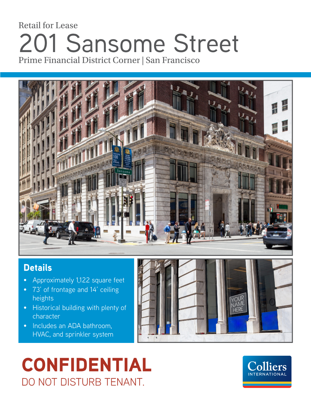 201 Sansome Street Prime Financial District Corner | San Francisco