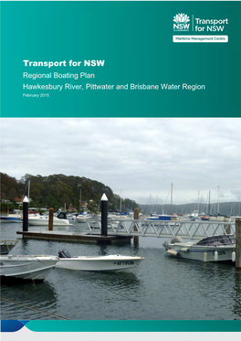 Hawkesbury River, Pittwater and Brisbane Water Regional Boatin Plan