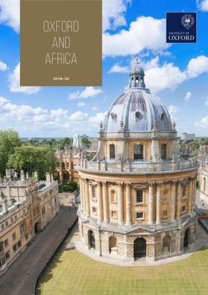 Oxford and Africa 2019-20