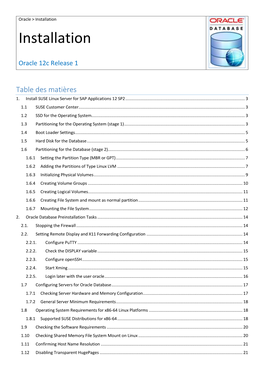 Oracle 12C Installation Guide