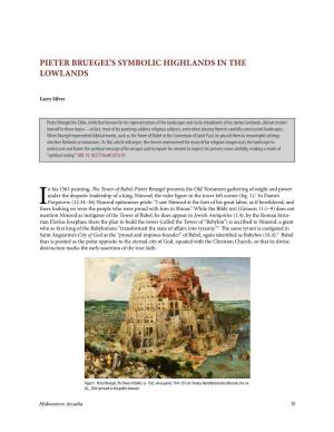 Pieter Bruegel's Symbolic Highlands in the Lowlands