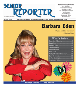 Barbara Eden “Please Hold the Elevator!” —Barbara Eden