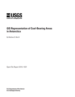 GIS Representation of Coal-Bearing Areas in Antarctica