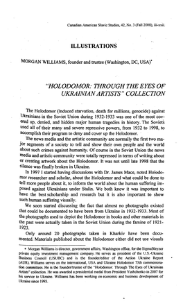 Holodomor: Through the Eyes of Ukrainian Artists" Collection