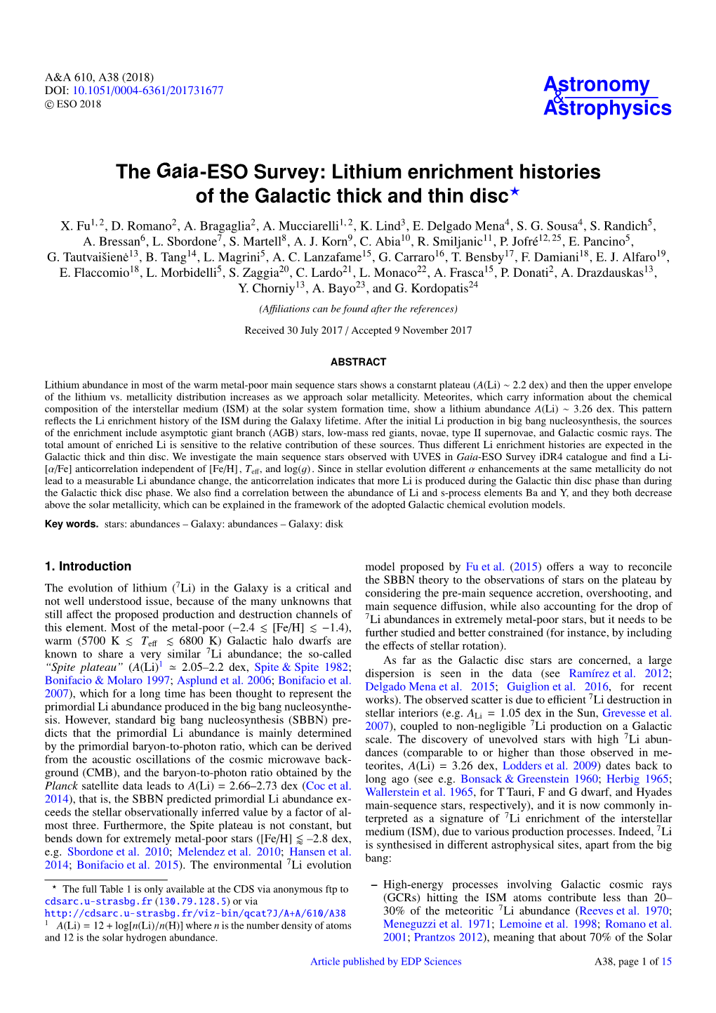 The Gaia-ESO Survey: Lithium Enrichment Histories of the Galactic Thick and Thin Disc? X