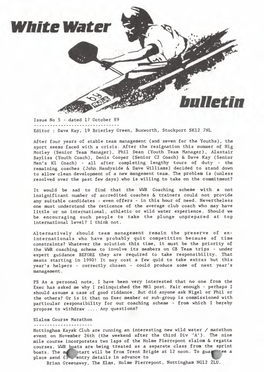 UKW19891017 White Water Bulletin Issue 5