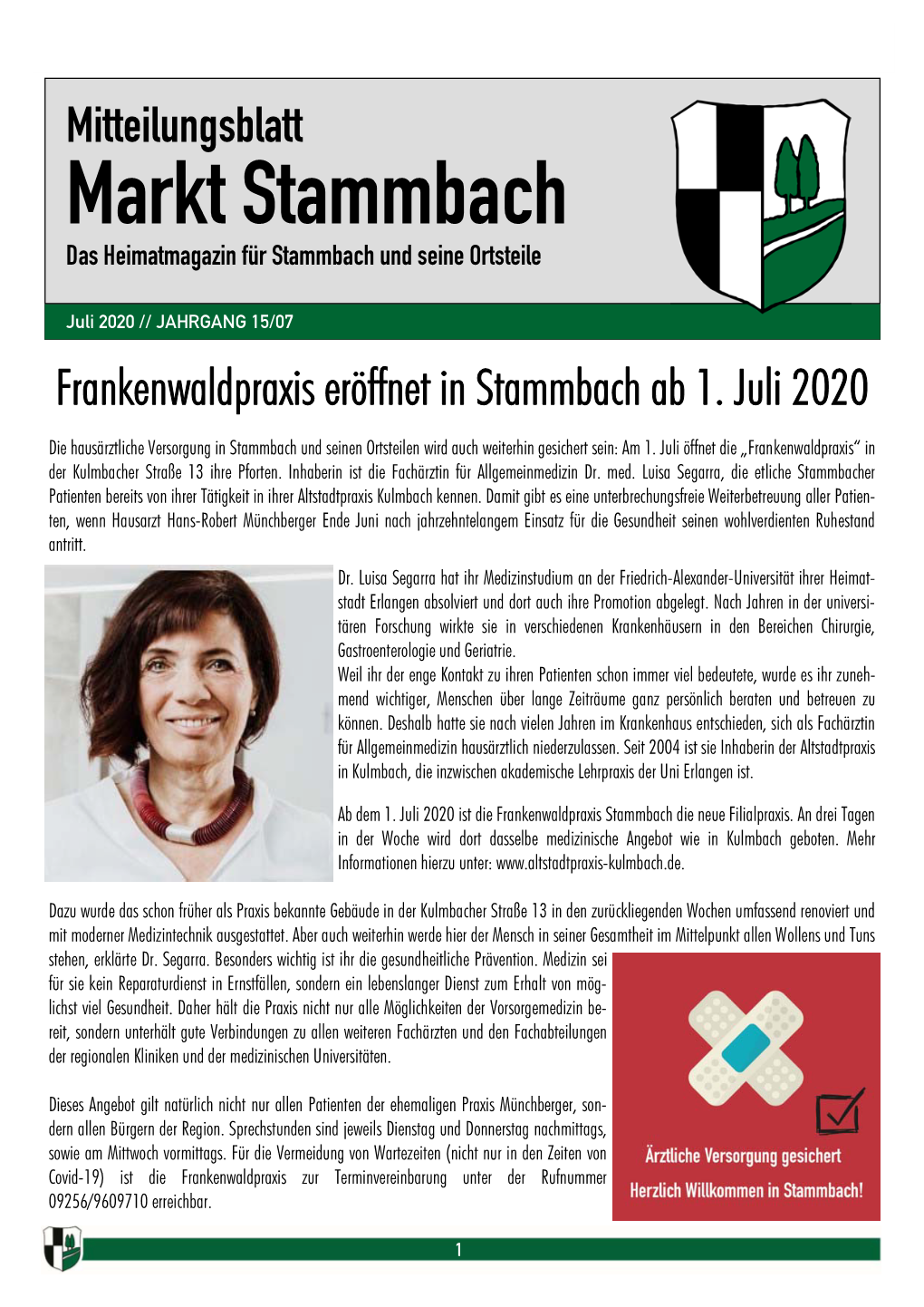 Mitteilungsblatt Markt Stammbach - Das Heimatmagazin