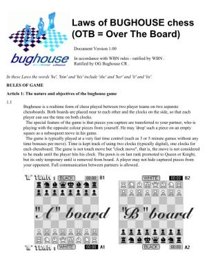 Complete Bughouse Chess Rules 1.00