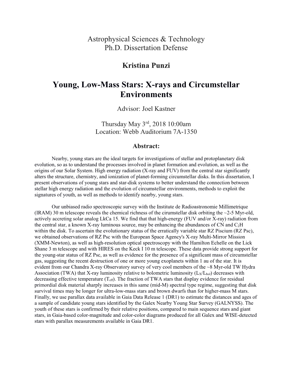 Young, Low-Mass Stars: X-Rays and Circumstellar Environments