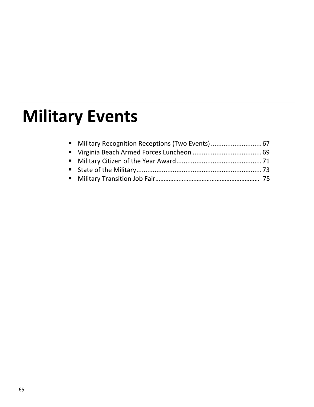 Military Events