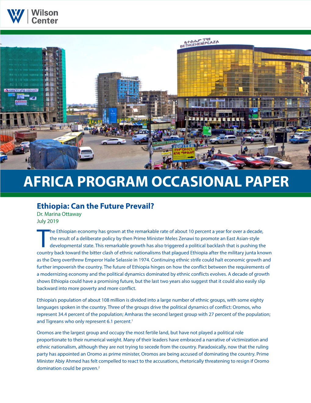 Africa Program Occasional Paper