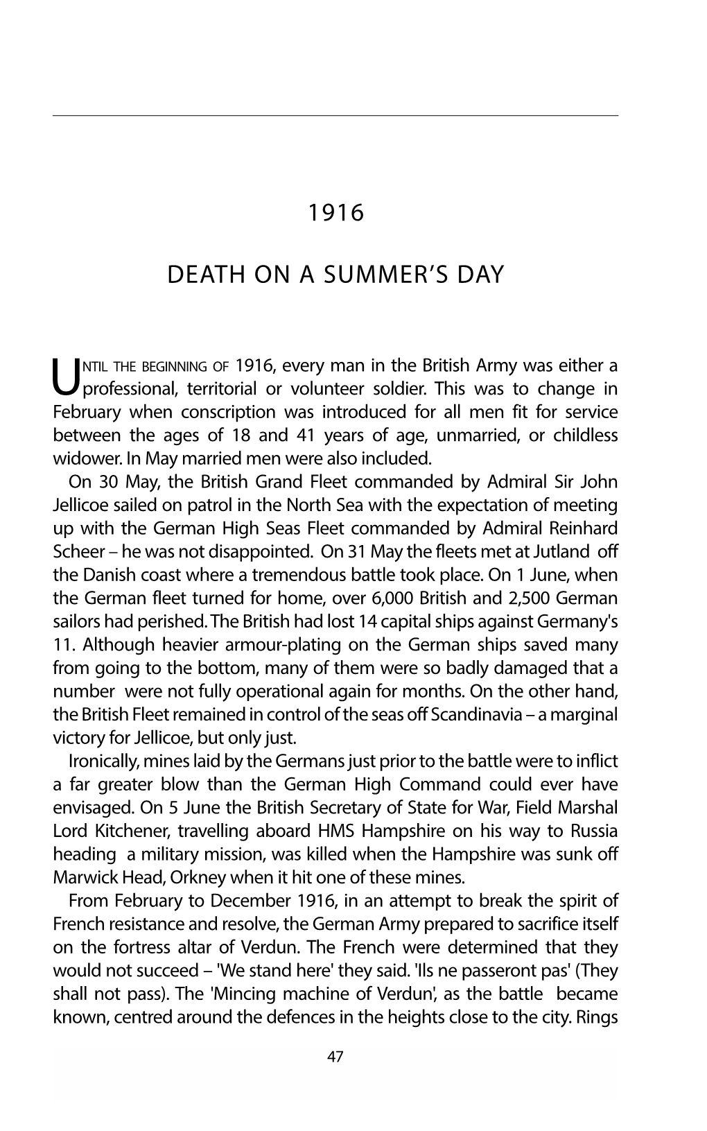 1916 Death on a Summer's