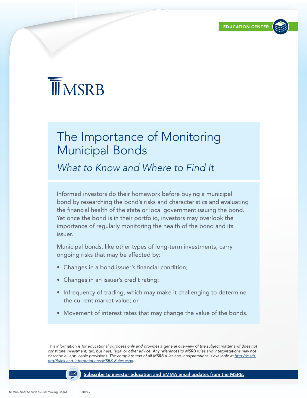 The Importance of Monitoring Municipal Bonds What to Know and Where to Find It