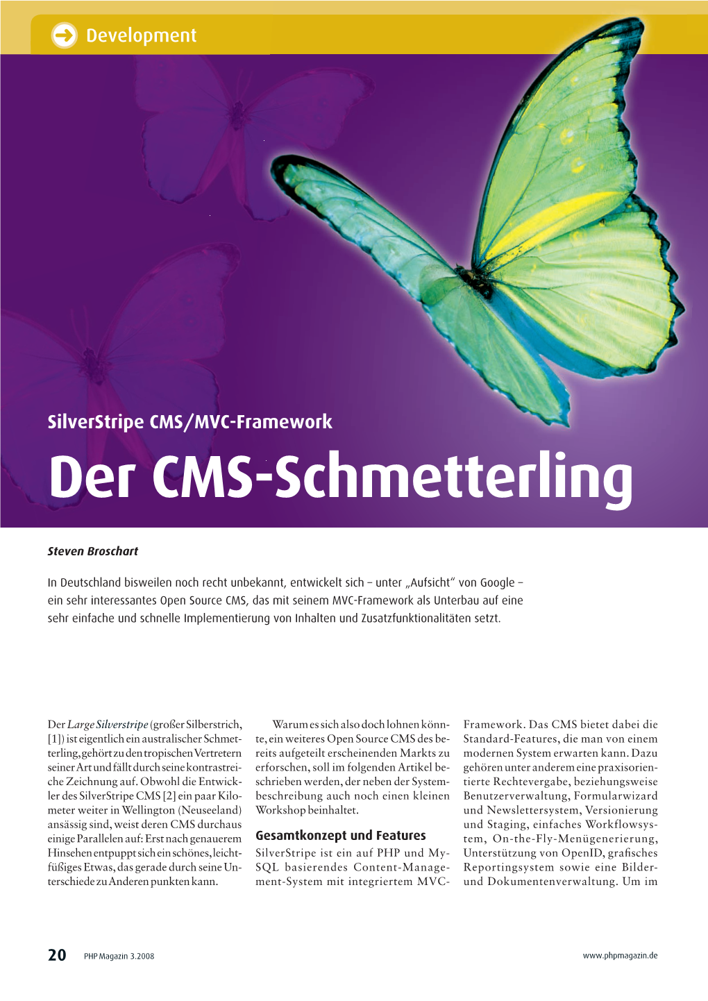 Der CMS-Schmetterling