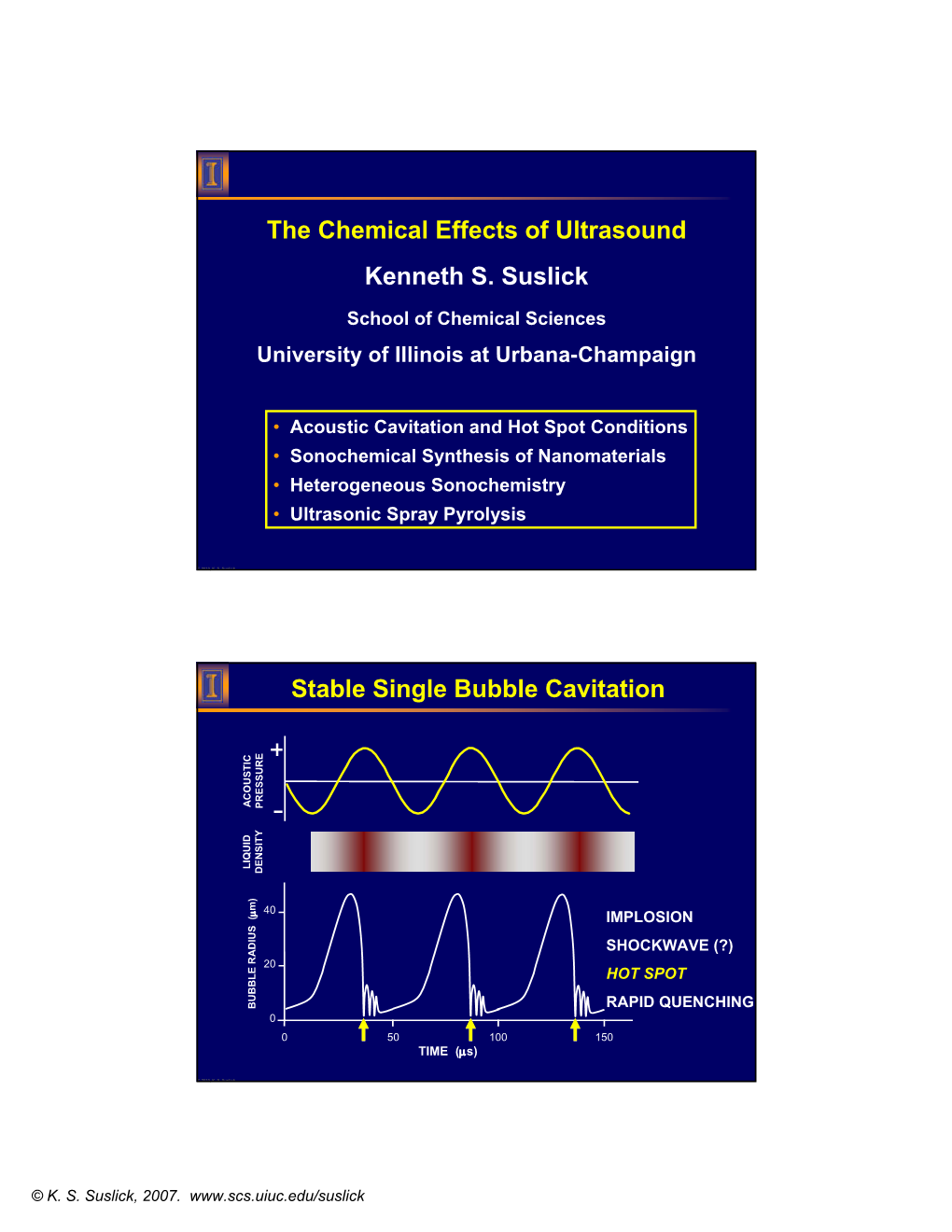 The Chemical Effects of Ultrasound Kenneth S. Suslick Stable Single