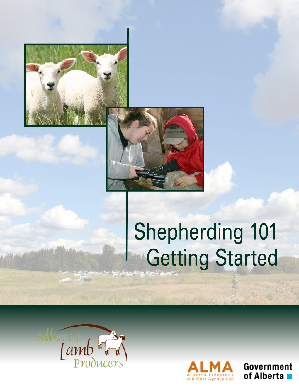 Shepherding 101 Getting Started This Publication Is Available to View Or Download On- Line at © 2013 Alberta Lamb Producers