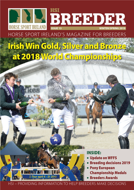 Irish Win Gold, Silver and Bronze at 2018 World Championships