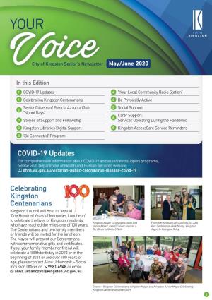 Celebrating Kingston Centenarians COVID-19 Updates