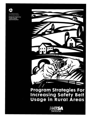 Program Strategies for Increasing Safety Belt Usage in Rural Areas