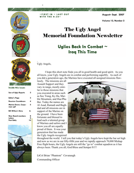 Iraq This Time the Ugly Angel Memorial Foundation Newsletter