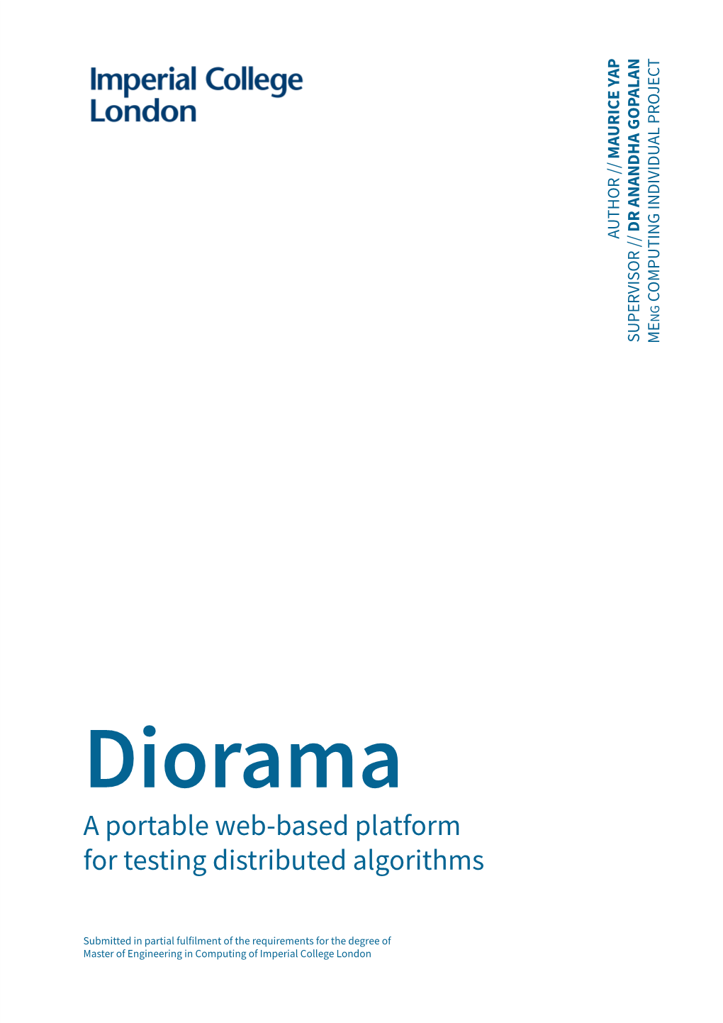 Diorama: a Portable Web-Based Platform for Testing Distributed