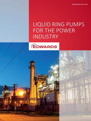 Liquid Ring Vacuum Pumps for Process Industries