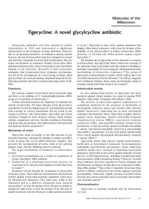 Tigecycline: a Igecycline