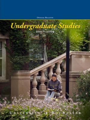 Undergraduate Studies 2007–2009