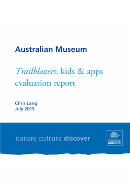 Kids & Apps Evaluation Report