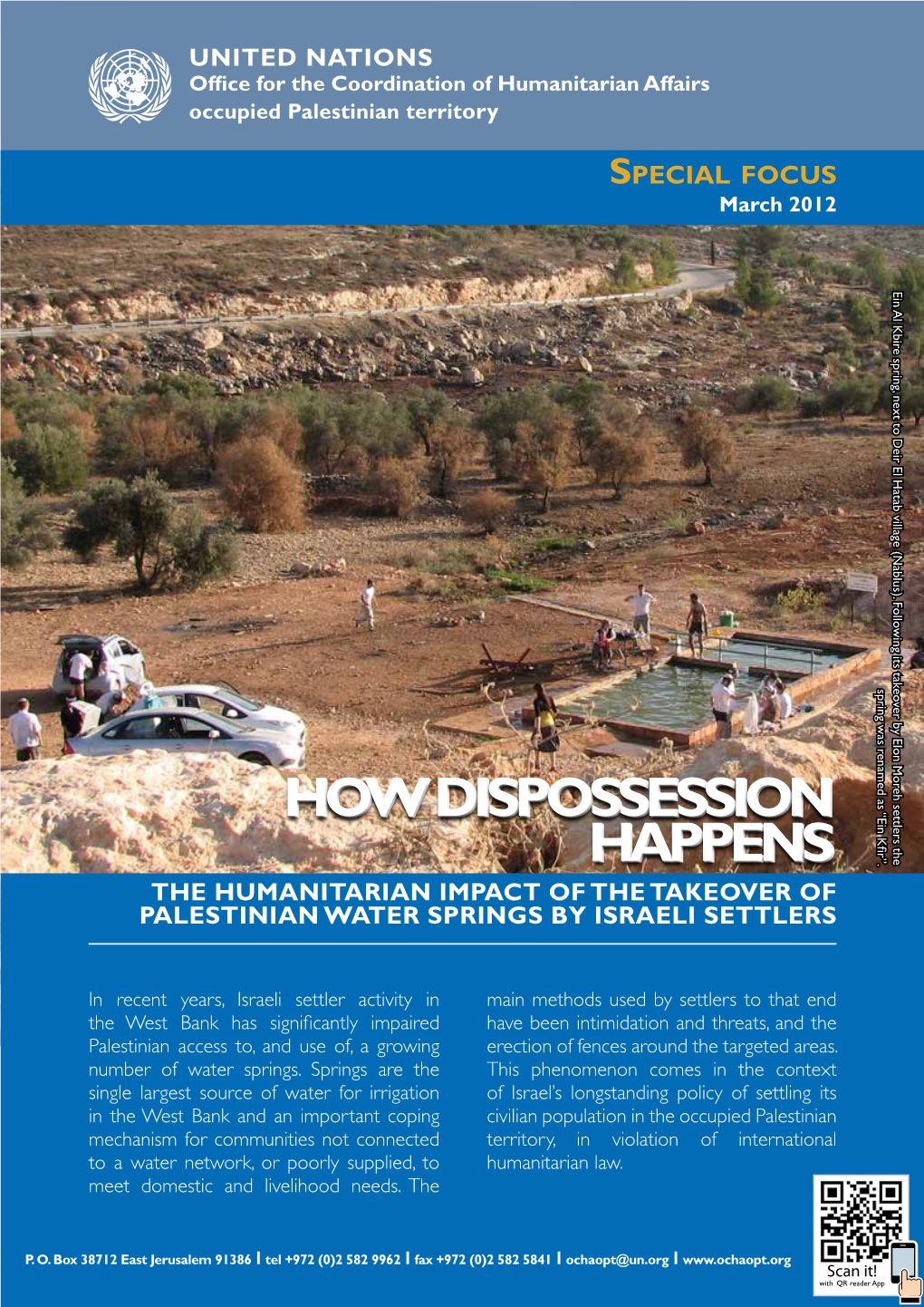 Water Springs by Israeli Settlers