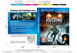 COMING SEPTEMBER 2013 Killzone