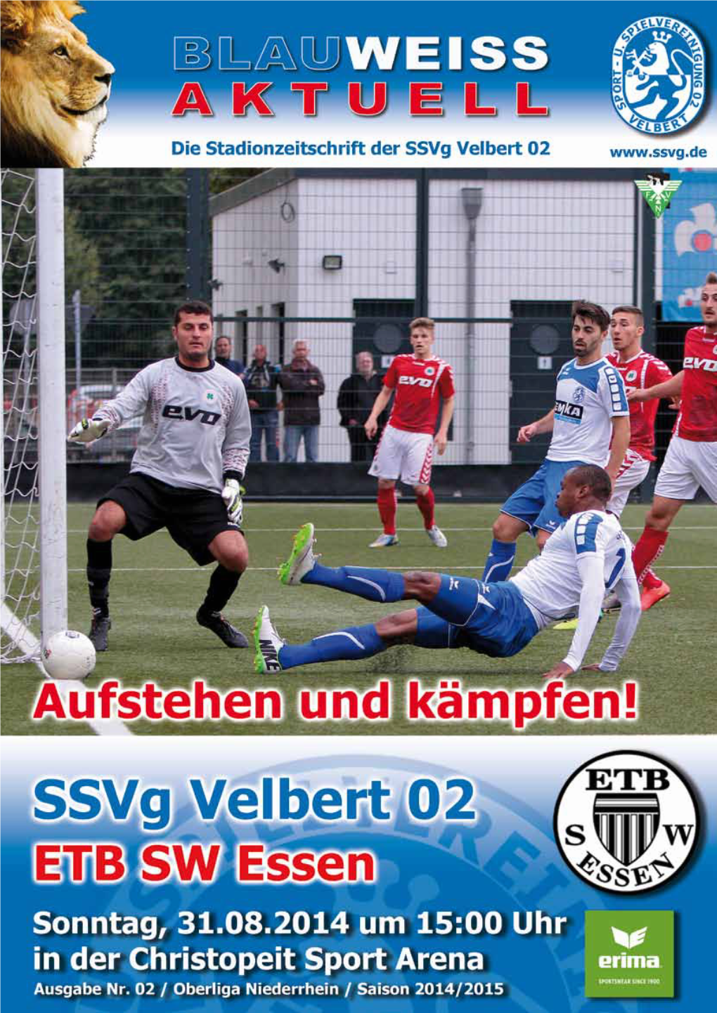 Stadionzeitschrift Zum Spiel Gegen Den ETB Schwarz Weiss Essen