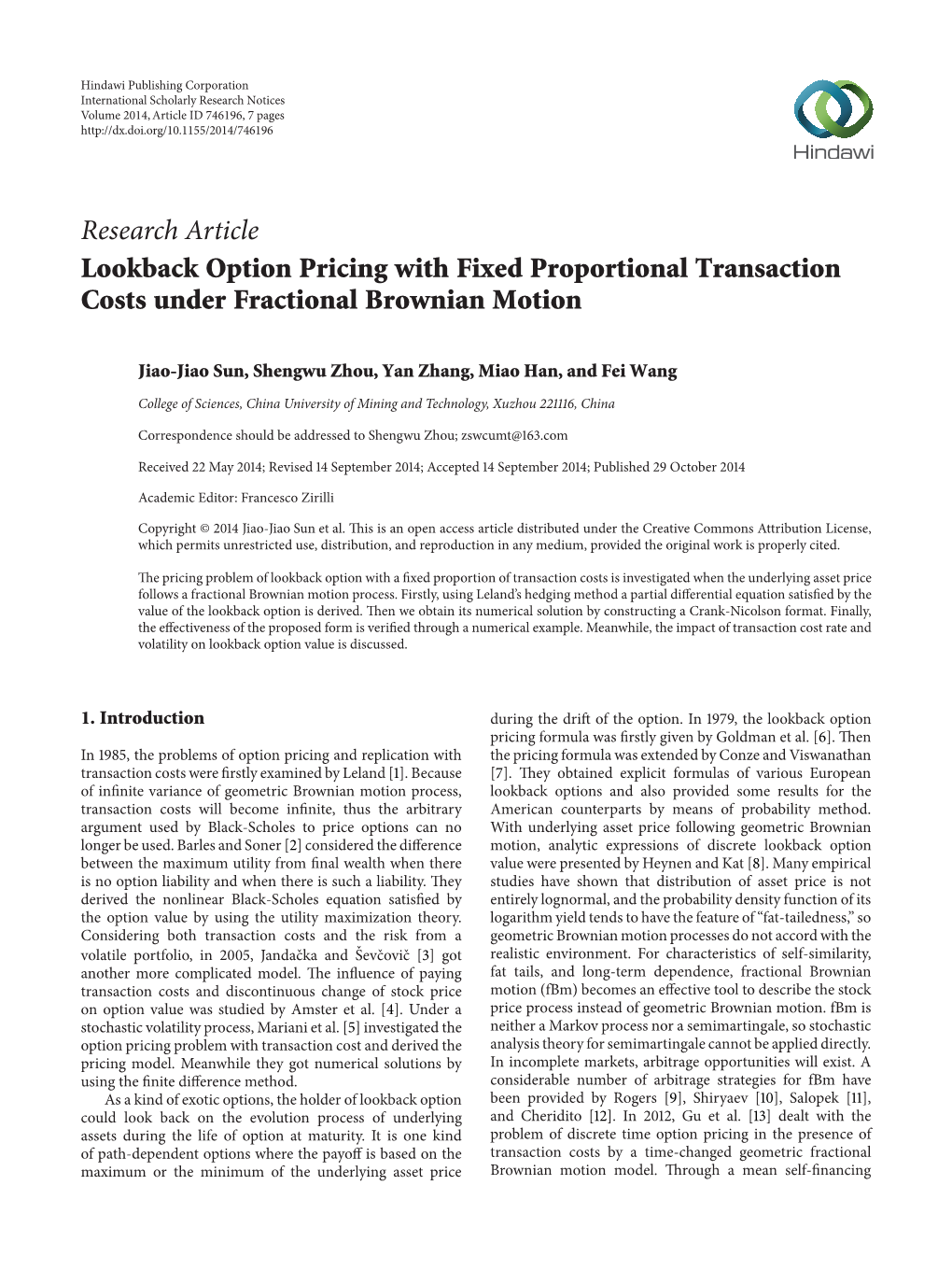Lookback Option Pricing with Fixed Proportional Transaction Costs Under Fractional Brownian Motion