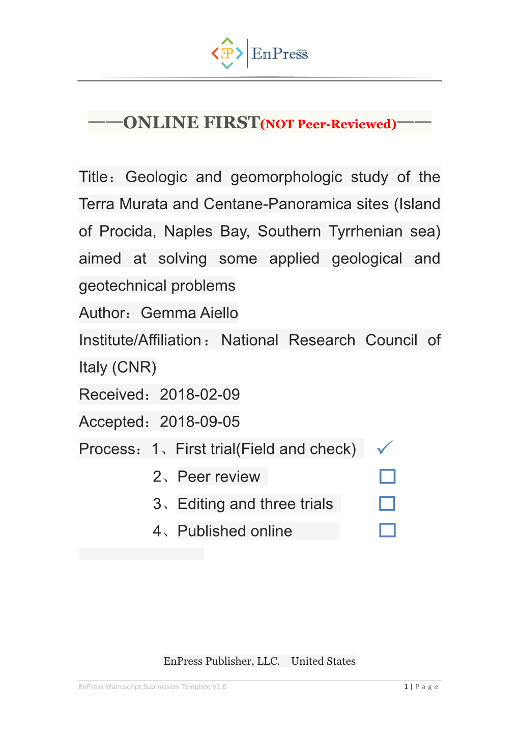 Geologic and Geomorphologic Study of the Terra Murata and Centane